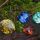 Precious gemstones crushed into clay tablets for oil diffusing