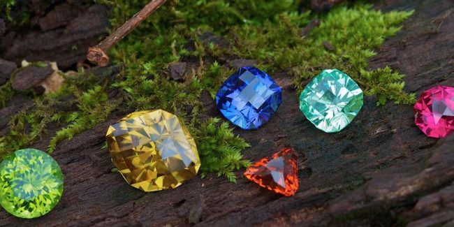 Precious gemstones crushed into clay tablets for oil diffusing Precious gemstones crushed into clay tablets for oil diffusing