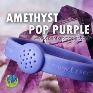 Amethyst Pop Purple aromatherapy jewelry