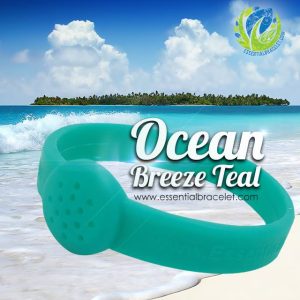 Ocean Breeze Teal essential oil bracelet jewelry