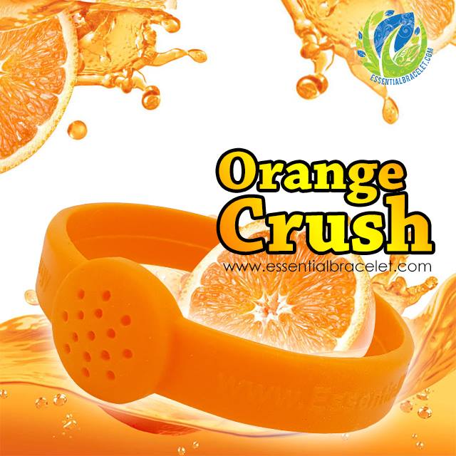 Orange Crush aromatherapy silicone diffusing bracelet