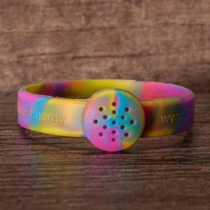 Rainbow multi-colored essential oils bracelet
